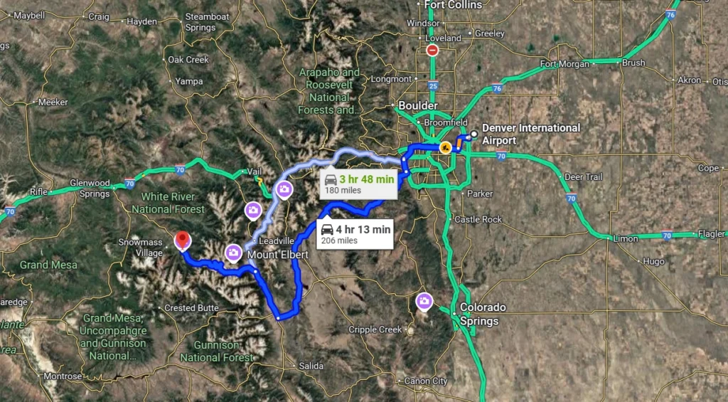 US-285 and US-24 via Buena Vista