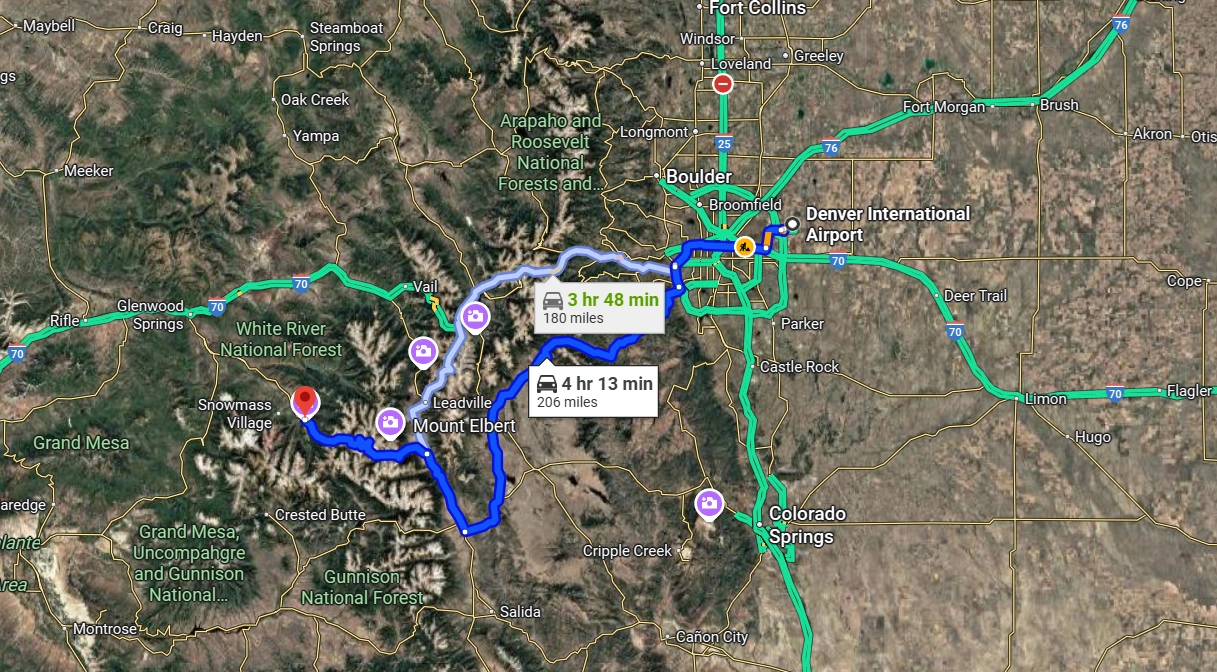 US-285 and US-24 via Buena Vista
