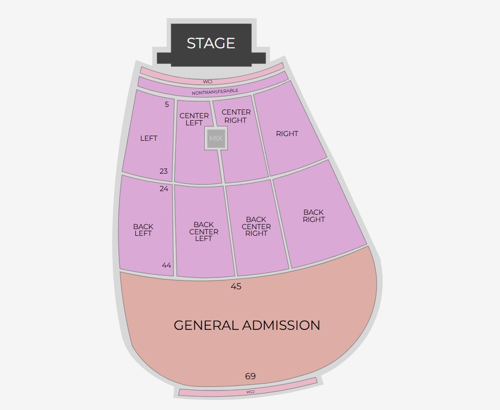 Red Rocks theater schema