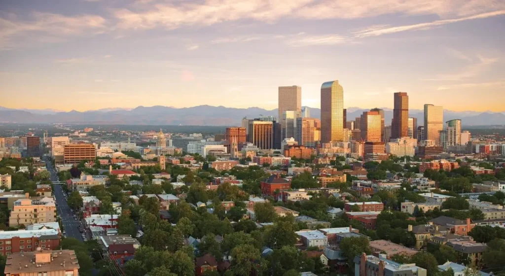 view of downtown Denver