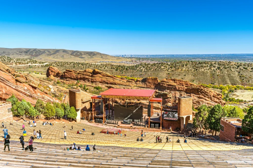 Red Rocks Amphitheatre. Mr. Chauffeur Colorado car, limo service.