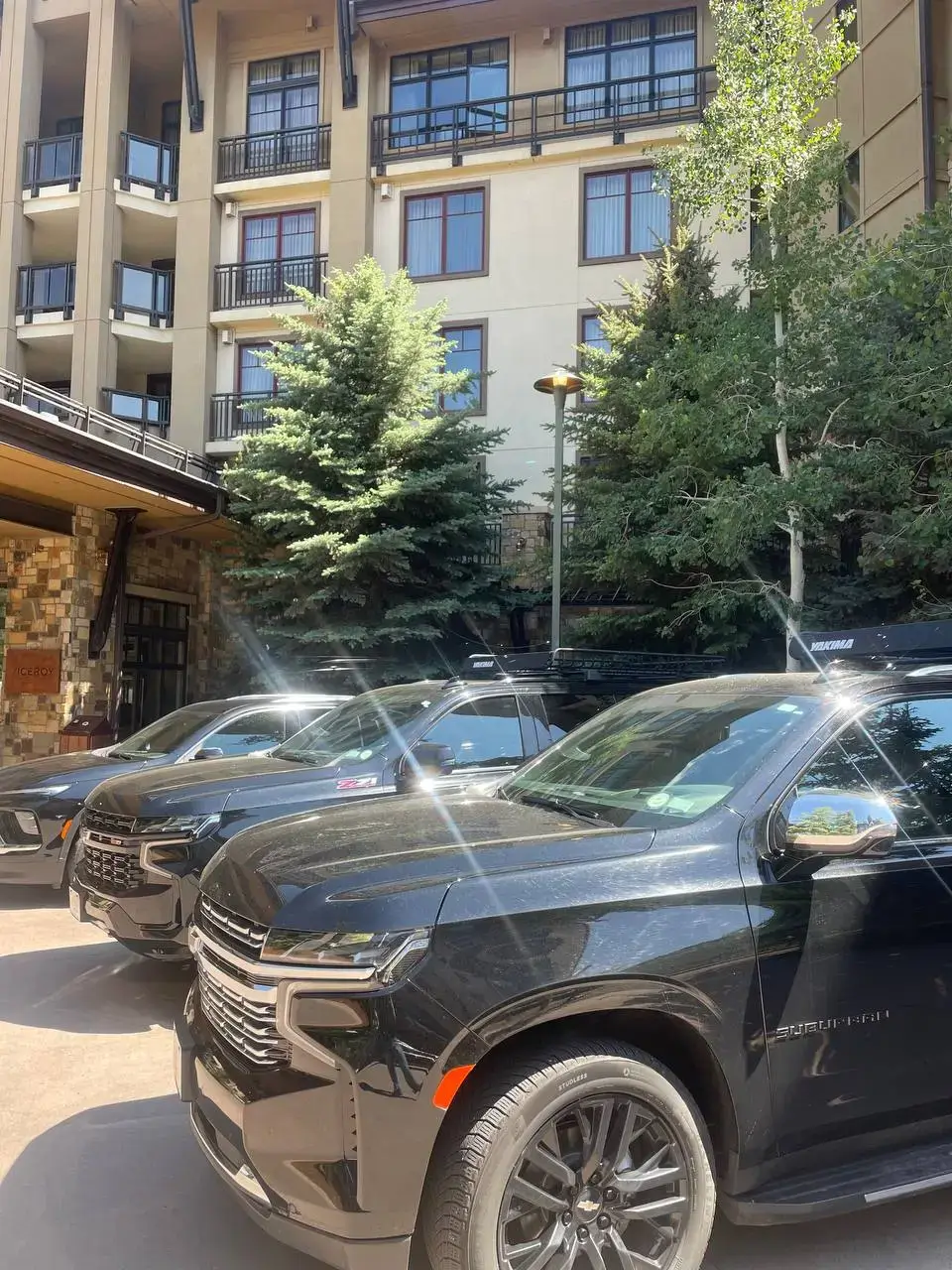 Luxury chauffeur service illustration