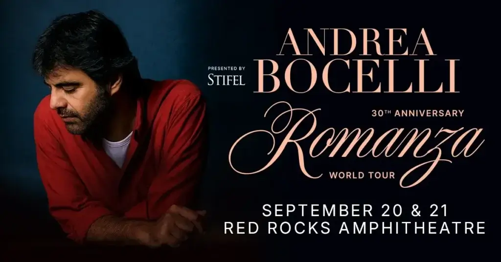 Andrea Bocelli Red Rocks 2026: Two Nights, Ticket Prices, and How to Get There