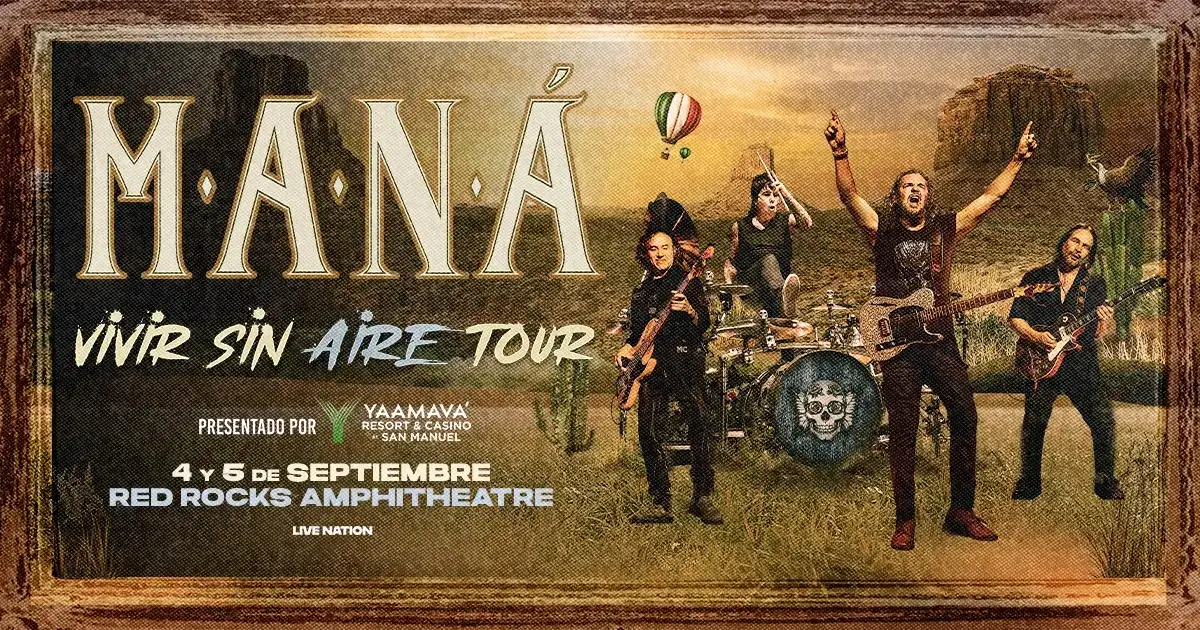MANÁ Red Rocks 2026: Two Nights of Vivir Sin Aire